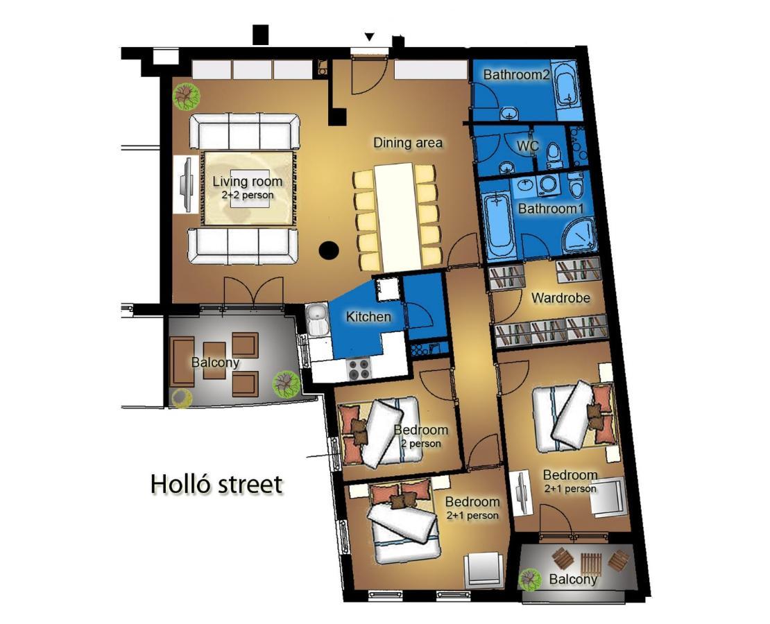 Gde Hollo Apartments Budapeszt Zewnętrze zdjęcie